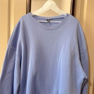 SHEIN curve size 2 XL sweatshirt cornflower blue/lilac